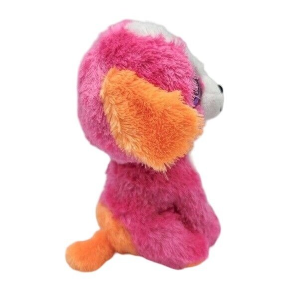 2/$15 Claire's Exclusive Ty Beanie Boos Austin Plush Pink 6.5" Glitter Eyes Dog - Picture 5 of 10